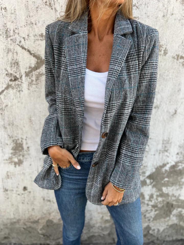 Bianca | Classic Plaid Blazer