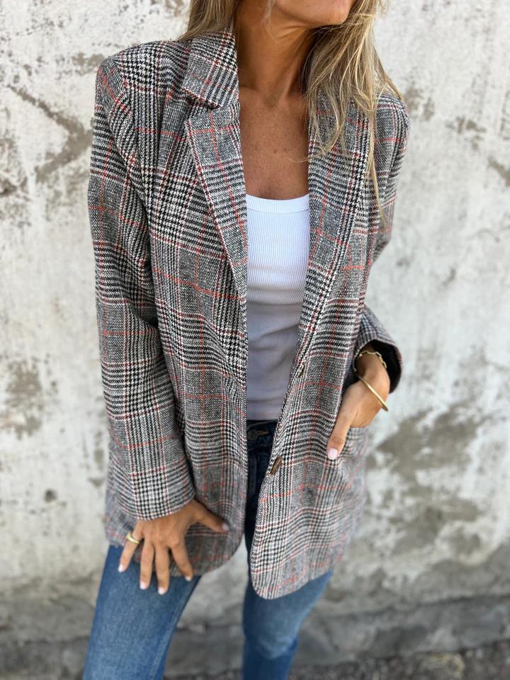 Bianca | Classic Plaid Blazer