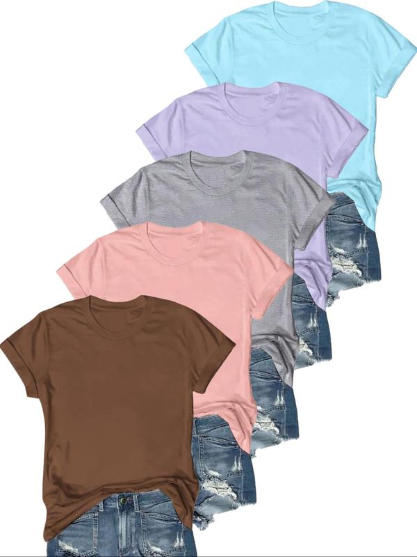 Jasmine | Casual Short Sleeve Tee (Pack of 5)