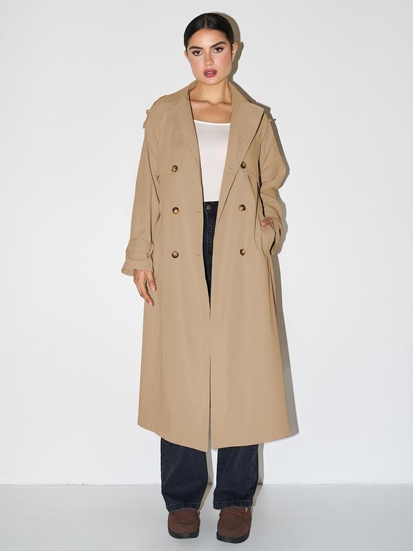 Paige | Elegant Double Breasted Winter Warm Trench Coat