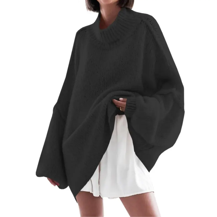 Mia | Relaxed Ribbed Knit Tunic Sweater