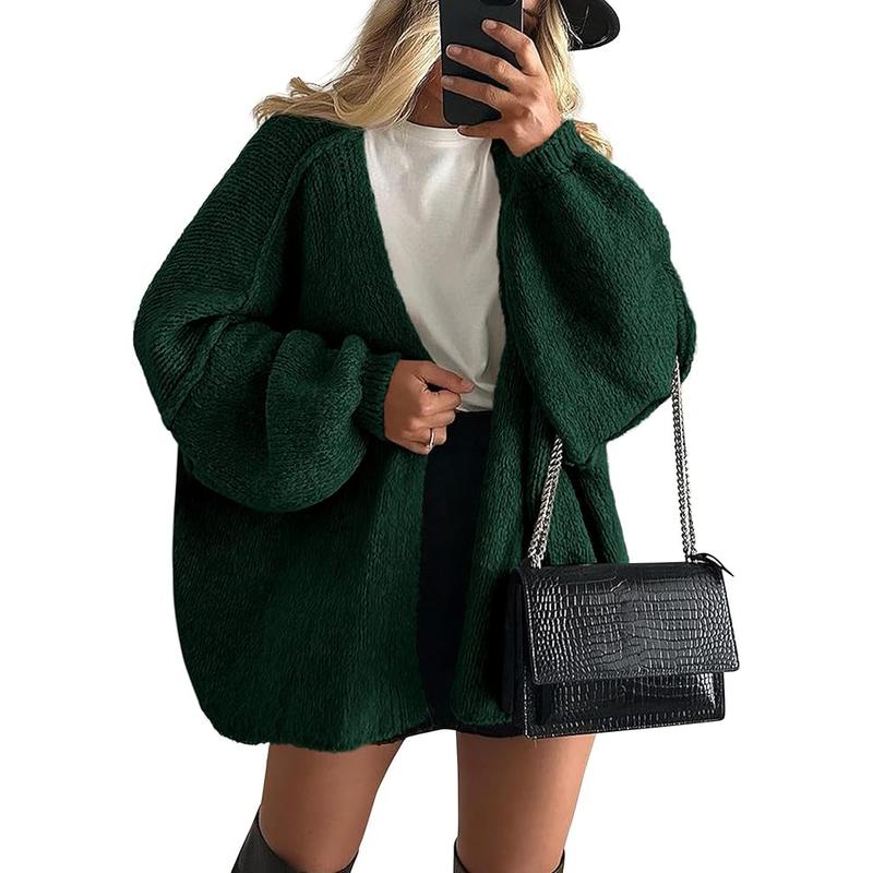 Hayley | Oversized Fit Lantern Sleeve Autumn Knit Cardigan
