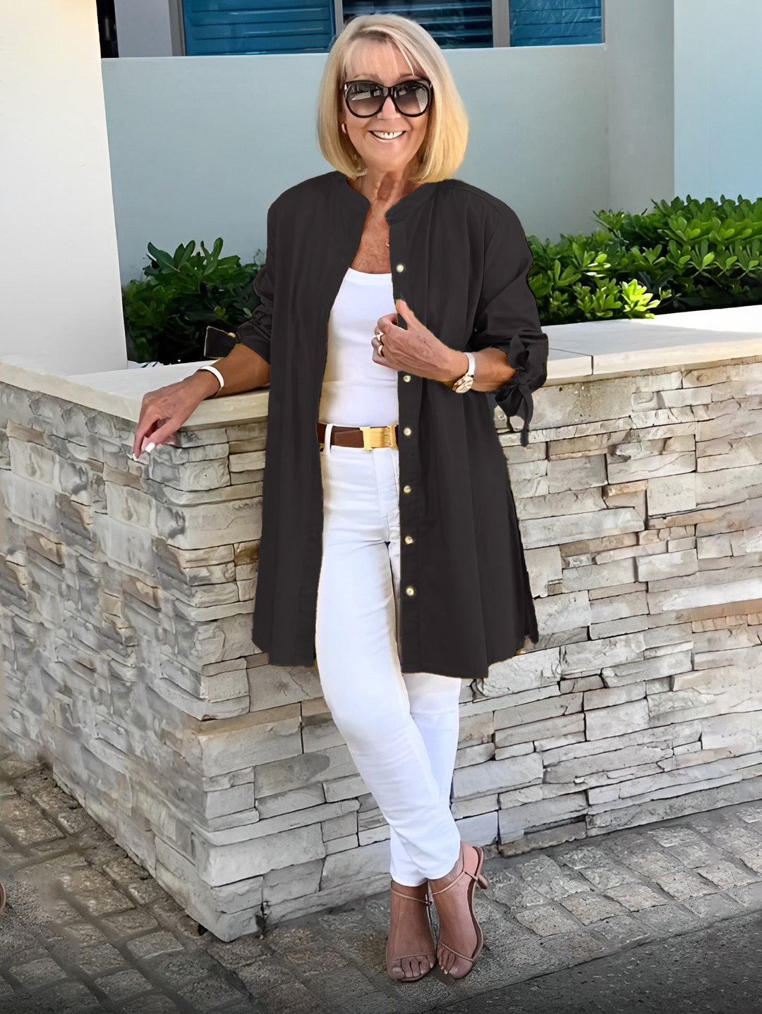 Zoe | Classy Long Shirt Jacket