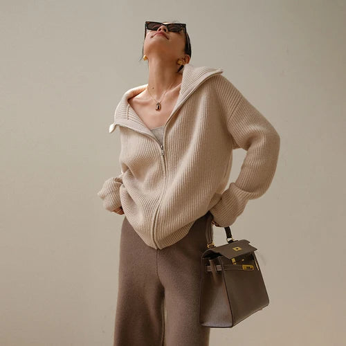 Hannah | Comfy Half-Zip Sweater