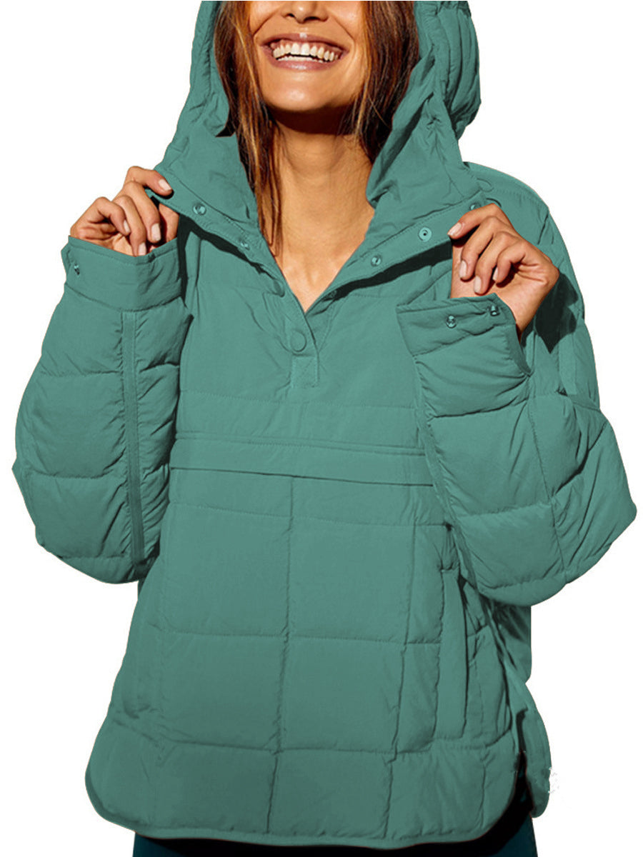 Zoe | Oversized Hooded Pullover Hooded Jacket