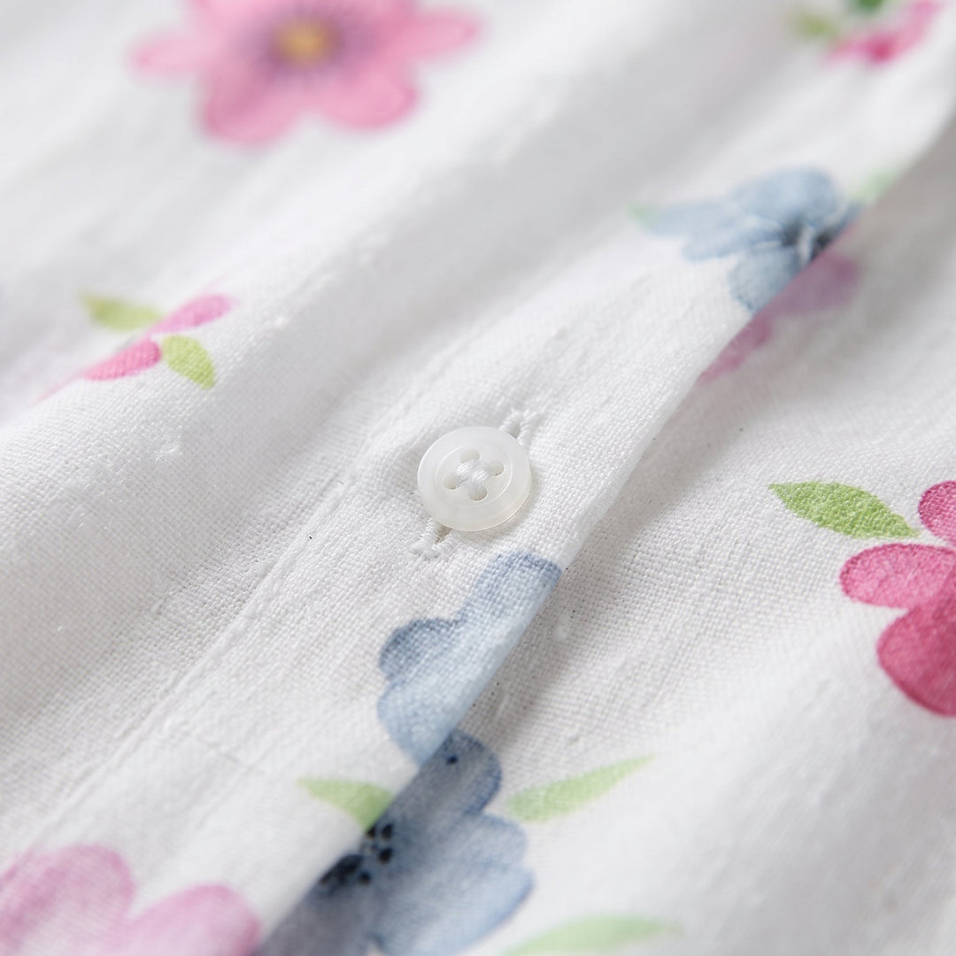 Millie | Floral dress with adjustable waist and lacing