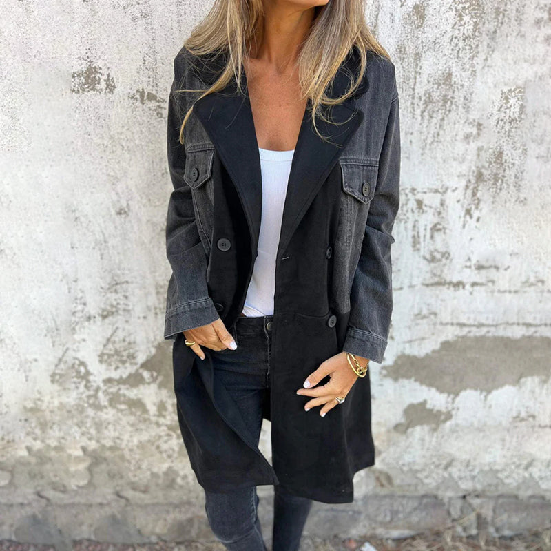Willow | Two-Tone Denim Trench