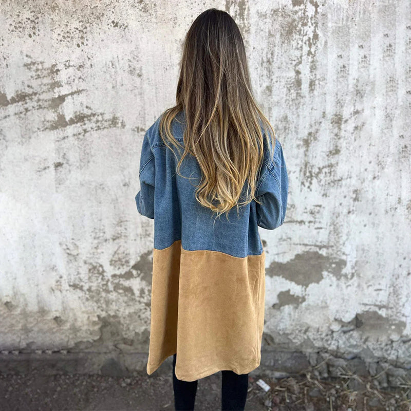 Willow | Two-Tone Denim Trench