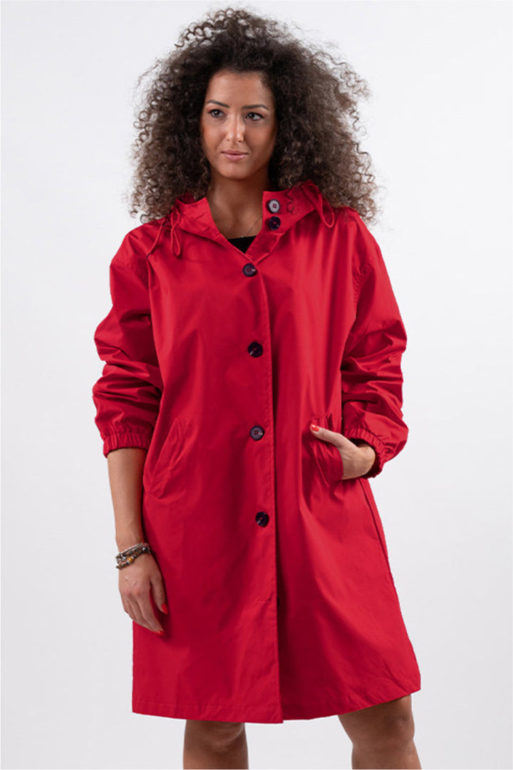 Megan | Oversized Water-Resistant Windbreaker