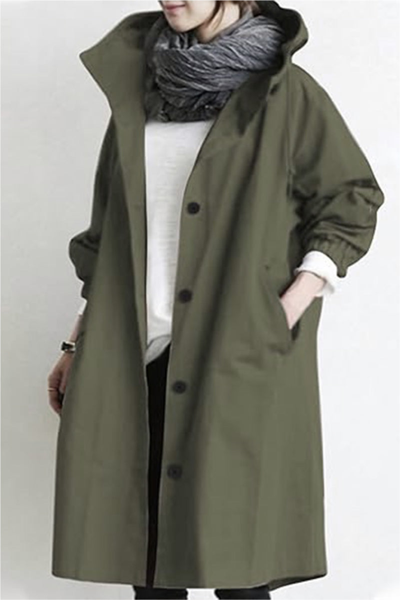 Megan | Oversized Water-Resistant Windbreaker